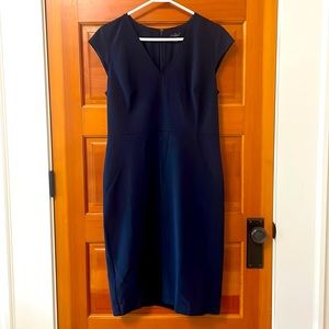 Navy Blue tailored Ann Taylor Dress